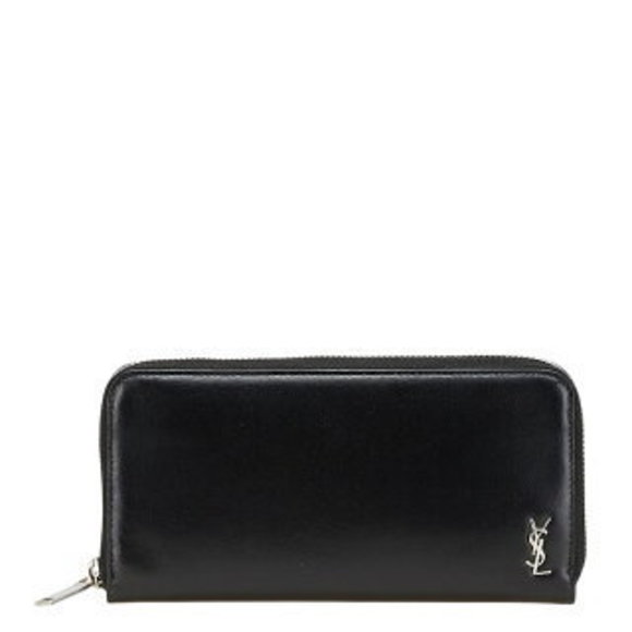 Saint Laurent YSL long Wallet black leather - Picture 1 of 8